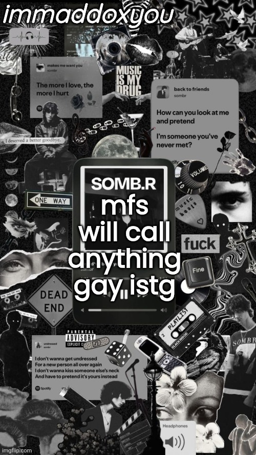 gng eating a banana from the end isn't gay | mfs will call anything gay istg | image tagged in maddox sombr temp | made w/ Imgflip meme maker