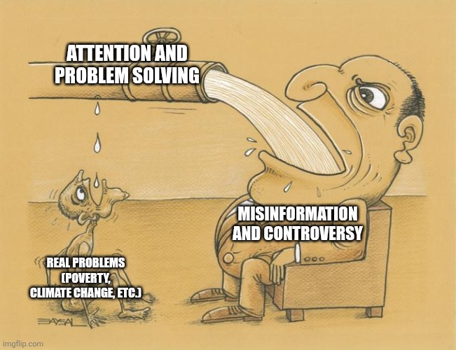 Children are dying from poverty, and yet a harmless video game is somehow more dangerous than pollution... | ATTENTION AND PROBLEM SOLVING; MISINFORMATION AND CONTROVERSY; REAL PROBLEMS (POVERTY, CLIMATE CHANGE, ETC.) | image tagged in greedy pipe man,truth,controversy,poverty,climate change | made w/ Imgflip meme maker