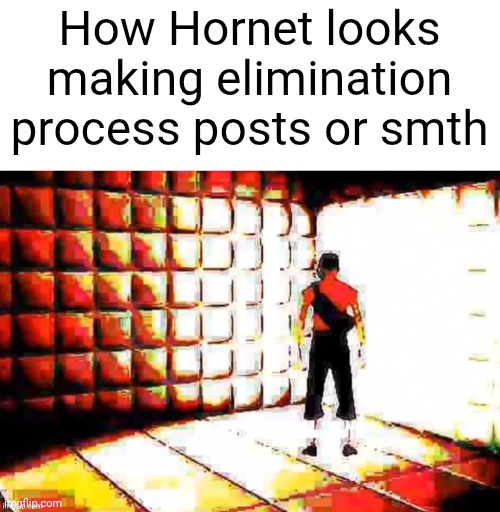 What are you doing Hornet | How Hornet looks making elimination process posts or smth | image tagged in scout asylum,big booby goth girls | made w/ Imgflip meme maker
