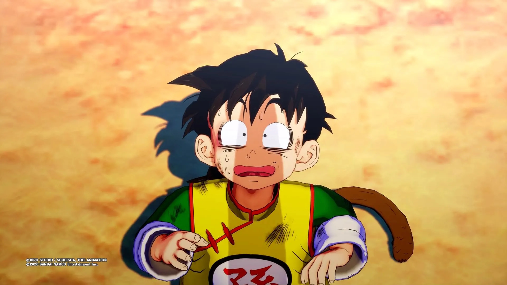 gohan scared Blank Meme Template