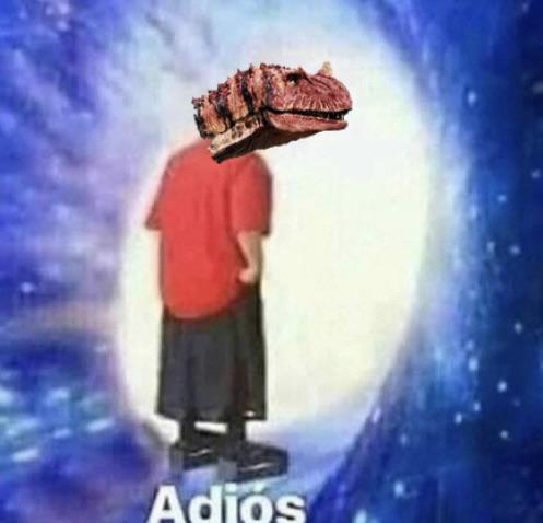 adios Ceratosaurus jurassic park Blank Meme Template