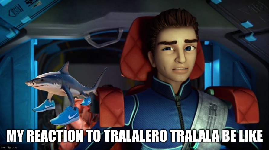Tralalero Tralala | MY REACTION TO TRALALERO TRALALA BE LIKE | image tagged in suspicious scott,tralalero tralala,brainrot,italian brainrot,viral meme | made w/ Imgflip meme maker