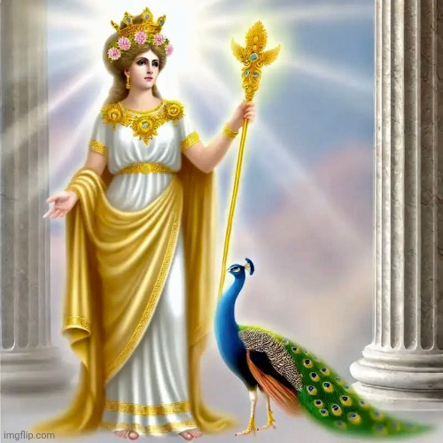 Godess Hera. Queen of Olympus. Mother of the Gods. | made w/ Imgflip meme maker