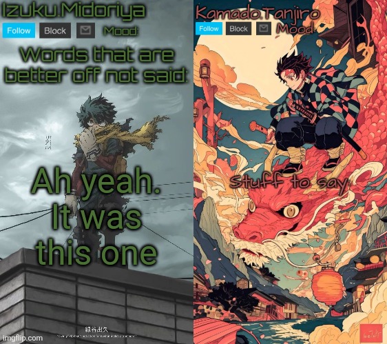 I knew I had a Deku announcement template | Ah yeah. It was this one | image tagged in shared template with izuku midoriya | made w/ Imgflip meme maker