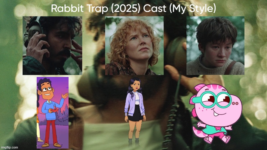 Rabbit Trap (2025) Cast (My Style) | image tagged in rabbit trap 2025 cast my style,meme,memes,spoof cast,rabbit trap,characters | made w/ Imgflip meme maker