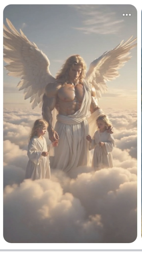 Saint Michael Guardian Angel Blank Meme Template