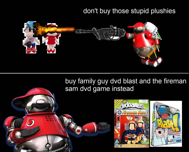 Good games and dvd versus bad plushies Blank Meme Template