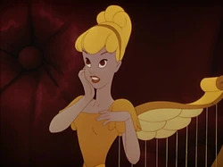 Golden harp Blank Meme Template