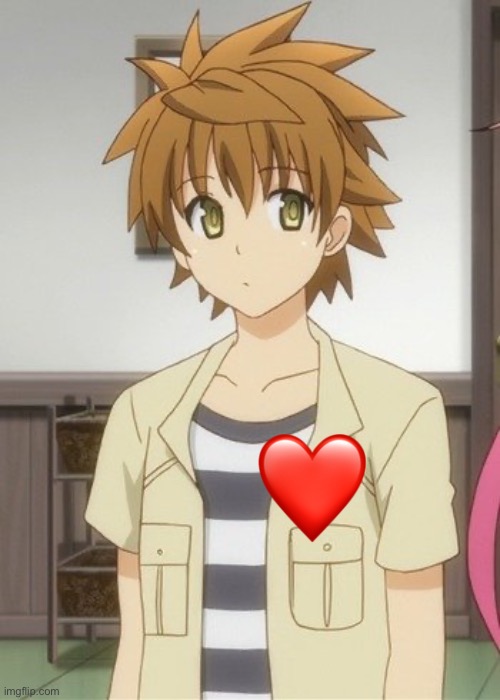 Rito Yuuki heart | image tagged in to love ru,anime | made w/ Imgflip meme maker