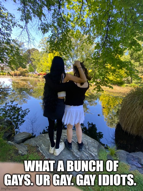 Imagine being gay | WHAT A BUNCH OF GAYS. UR GAY. GAY IDIOTS. | made w/ Imgflip meme maker