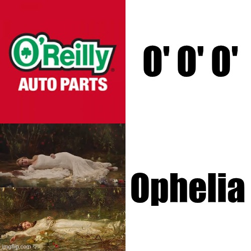 Today's Sesame Street Is Brought To You By The Letter O | O' O' O'; Ophelia | image tagged in memes,drake hotline bling,ophelia,taylor swift,o o o ophelia,lol | made w/ Imgflip meme maker