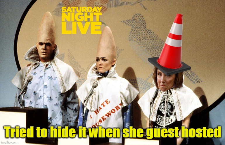 Tried to hide it when she guest hosted | made w/ Imgflip meme maker