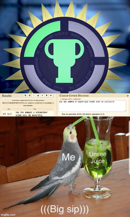 When Game Theory hides a secret code in their video only for it to be unbelievable cursed. | image tagged in unsee juice,game theory,matpat,fnaf,fnaf movie,cursed | made w/ Imgflip meme maker