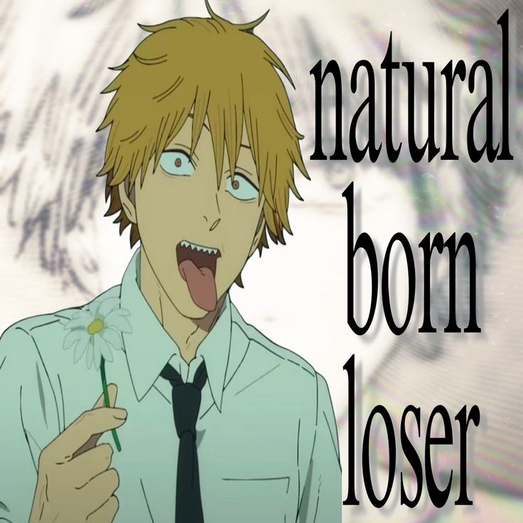 Denji, natural born loser Blank Meme Template