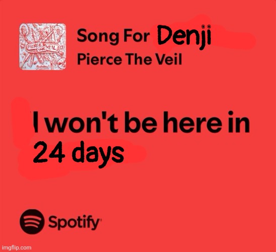 THRY MADE A SKNG ABT ME LOOK | Denji; 24 days | made w/ Imgflip meme maker