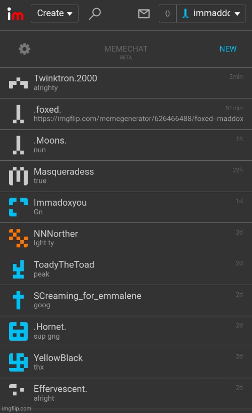 deader chat | made w/ Imgflip meme maker