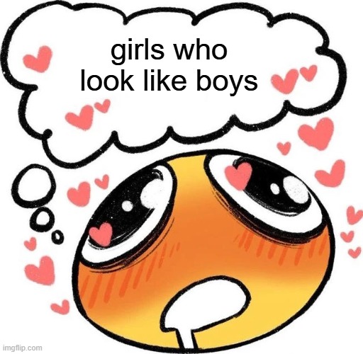 Dreaming Drooling Emoji | girls who look like boys | image tagged in dreaming drooling emoji | made w/ Imgflip meme maker