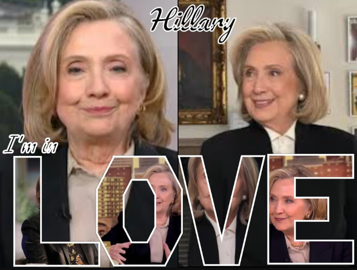Hillary Clinton Gorgeous I'm in Love Blank Meme Template