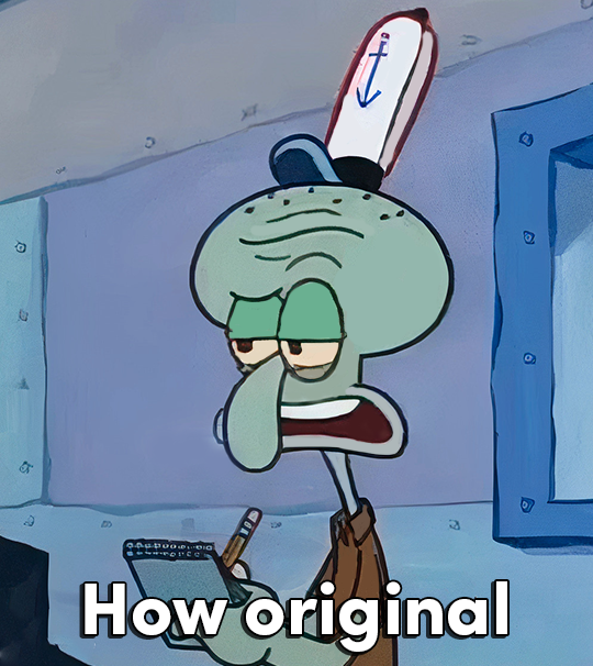 how original squidward Blank Meme Template