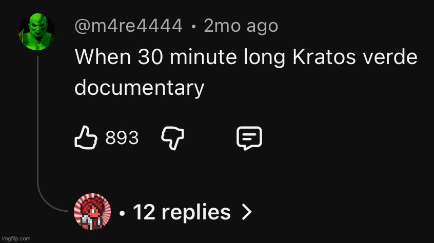 live laugh love kratos verde | made w/ Imgflip meme maker