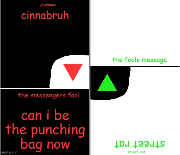street rat n cinnabruh announcement | can i be the punching bag now | image tagged in street rat n cinnabruh announcement | made w/ Imgflip meme maker