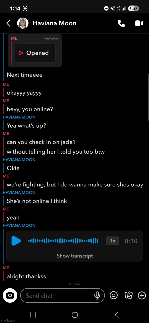 went on my gfs snap acc after a fight - is she a keeper? | made w/ Imgflip meme maker