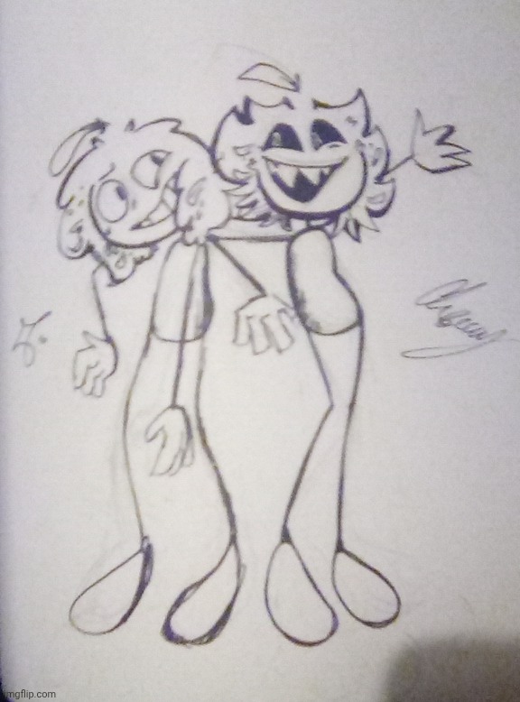 Drawing of skrunkly and scrimblo | made w/ Imgflip meme maker