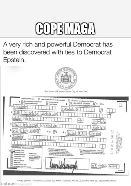 Maga pedos | COPE MAGA | made w/ Imgflip meme maker