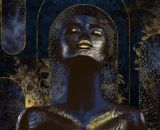 Muance Cobalt Nalini Mural Blank Meme Template