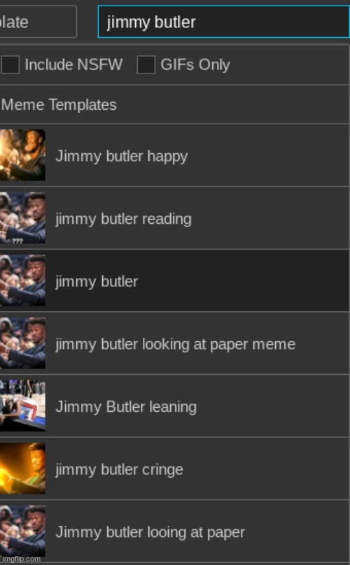 im sobbing my jimmy butler temp is the most popular out of all of them | made w/ Imgflip meme maker