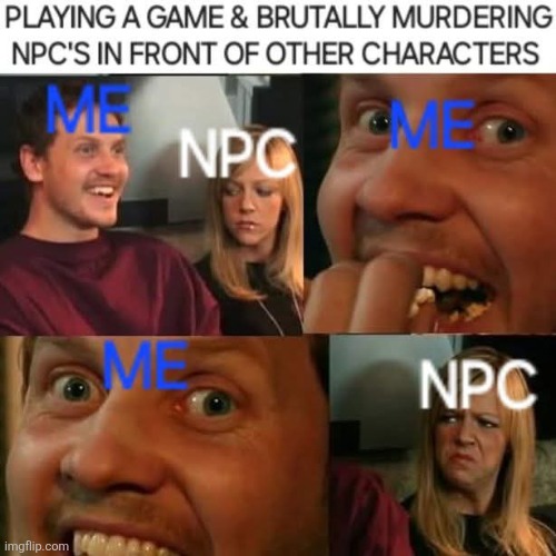 Just Brutally Murdered A NPC For Fun | image tagged in fallout,rpg,video games | made w/ Imgflip meme maker