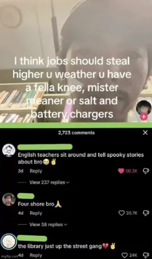 image tagged in english,teachers,english teachers,spooky,stories,library | made w/ Imgflip meme maker