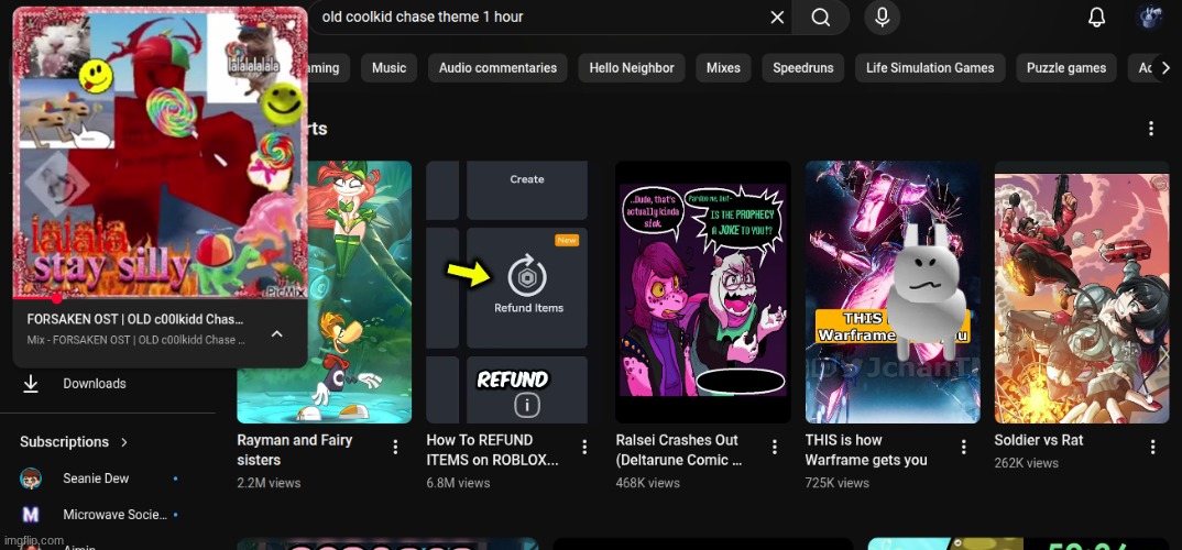 STOP SHOWING ME PORN IM TRYNA LISTEN TO COOL KIDS OLD THEME | made w/ Imgflip meme maker