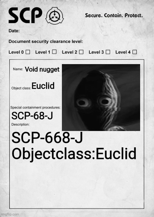 Documents VOID nugget Blank Meme Template