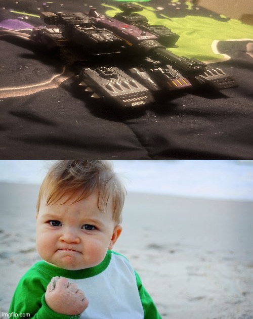Nice…finally got AOTP Megatronus in alt mode (with some help of course) | image tagged in memes,success kid original | made w/ Imgflip meme maker