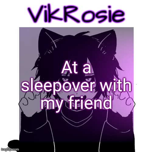 there were supposed to be 3 other people but they all left | At a sleepover with my friend | image tagged in rose's magic 8-ball temp | made w/ Imgflip meme maker