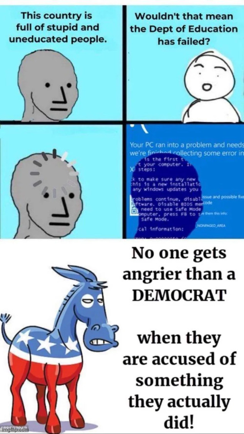 stupid democrats | image tagged in stupid democrats,student loans,worthless degrees | made w/ Imgflip meme maker