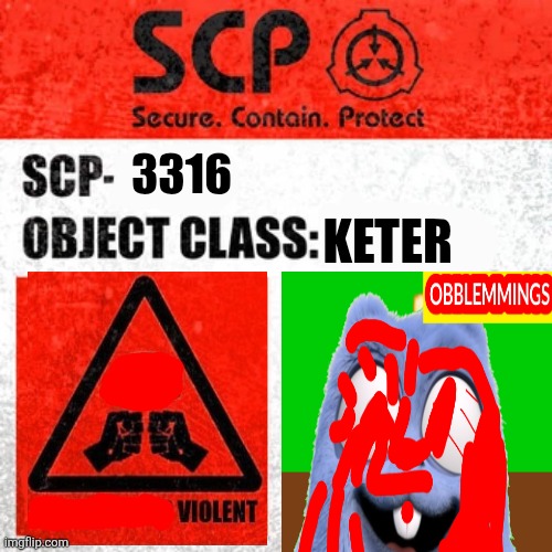 SCP-3316 LABEL Blank Meme Template
