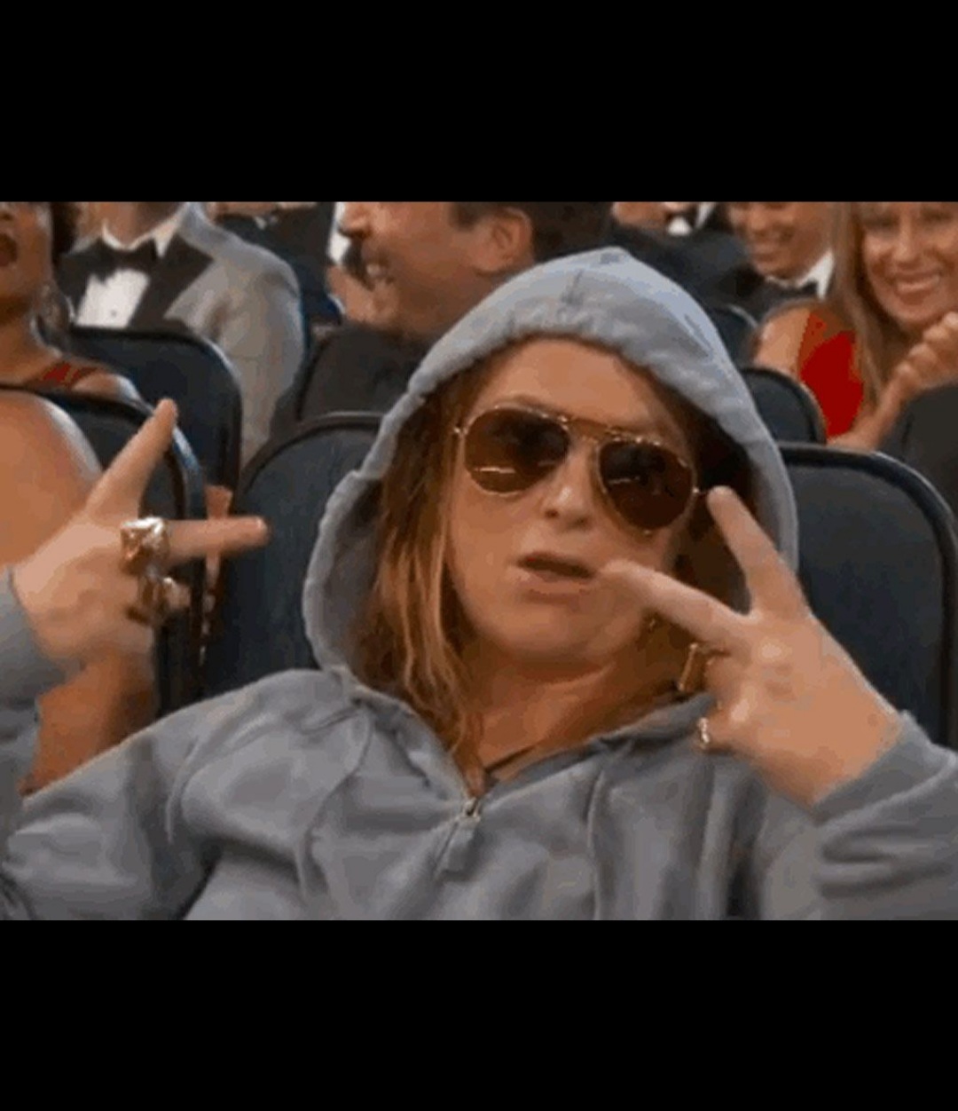 Sunglasses Peace Sign Blank Meme Template