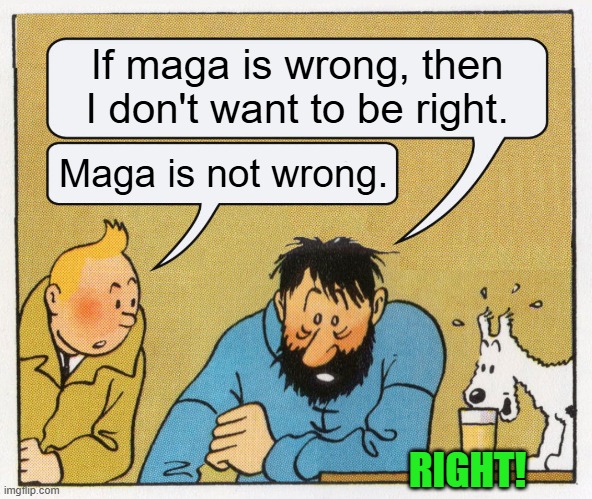 Felt whimsical.  Sorry about that. | If maga is wrong, then I don't want to be right. Maga is not wrong. RIGHT! | image tagged in what a week huh | made w/ Imgflip meme maker