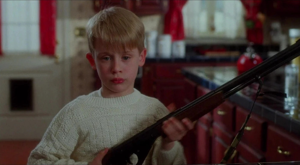 Kevin McAllister With Shotgun Blank Meme Template