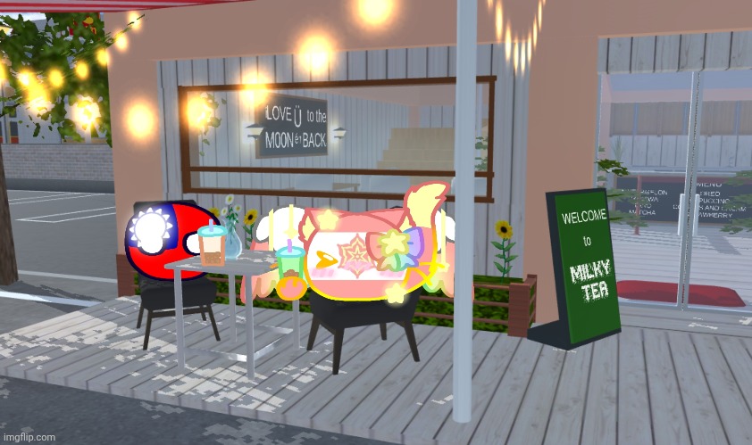 Taiwan and ItsJellyCB! :3 | image tagged in countryballs,taiwan,memes,kawaii,fun | made w/ Imgflip meme maker