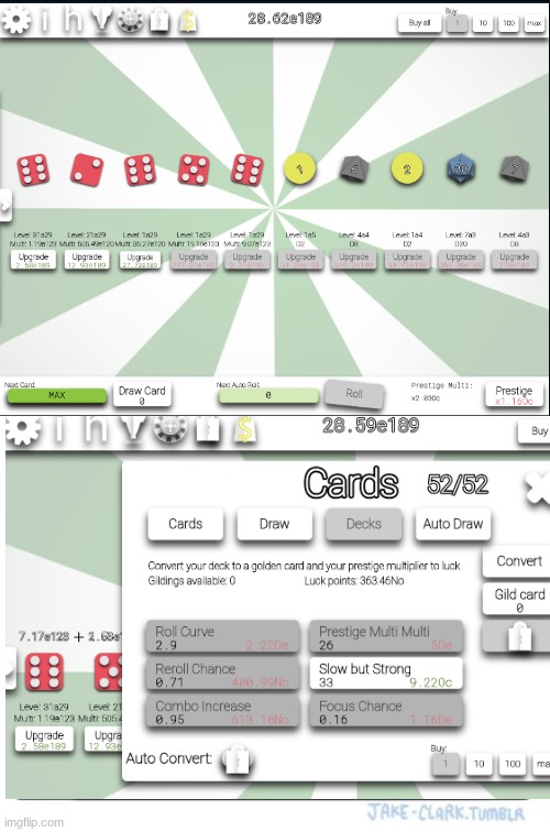 rate my idle dice set up | made w/ Imgflip meme maker