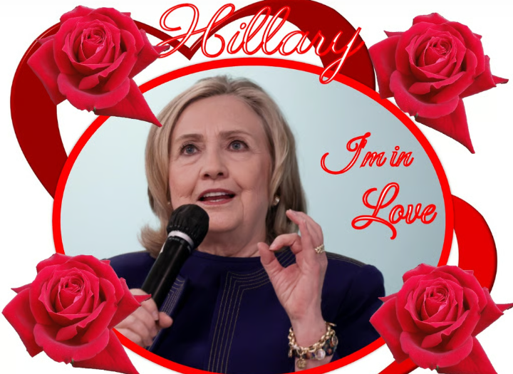 Hillary Heart Throb I'm so in Love Blank Meme Template