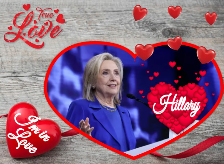 Hillary Heart Throb I'm so in Love Blank Meme Template