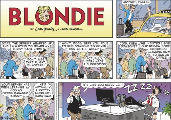 Blondie | image tagged in comics | made w/ Imgflip meme maker