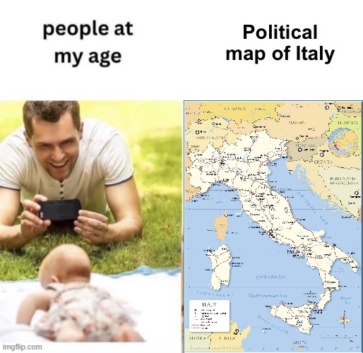 Go go gadget pixel reducer | Political map of Italy | made w/ Imgflip meme maker
