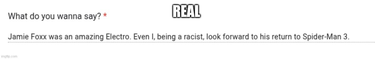 REAL | made w/ Imgflip meme maker