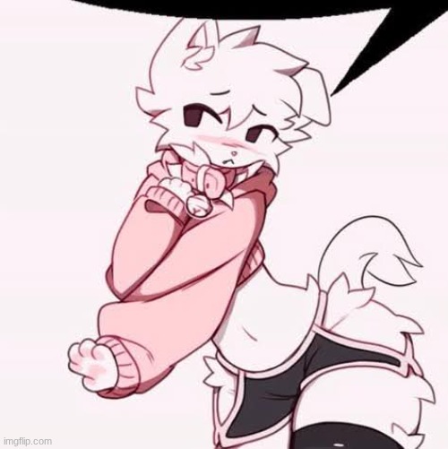 post above | image tagged in femboy furry speech bubble | made w/ Imgflip meme maker
