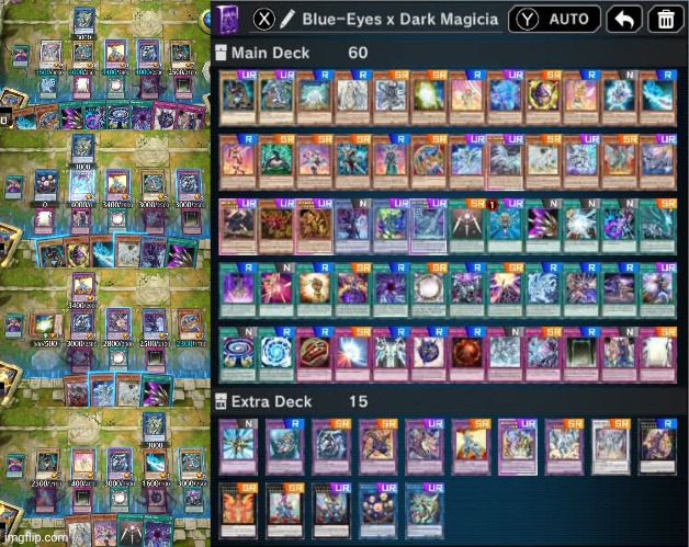 Yugi & Kaiba clash deck abomination | image tagged in yugioh,master duel,gaming,video games,nintendo switch,screenshots | made w/ Imgflip meme maker